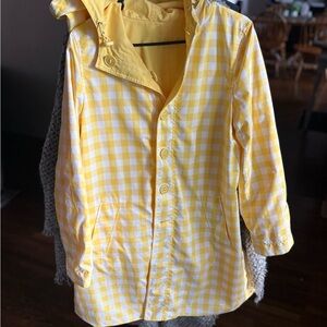Reversible Yellow & White Raincoat
